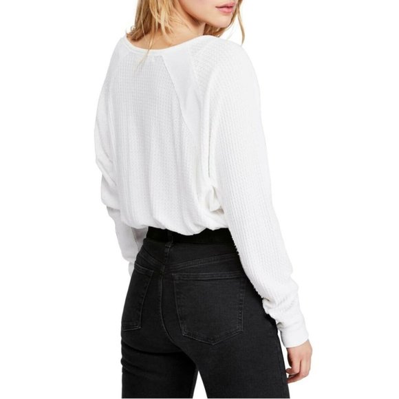 Free People Santa Clara Waffle-Knit Tee - Picture 2 of 3